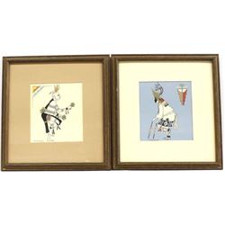 Pair of Framed J.D. Roybal Prints