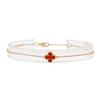 Image 1 : Van Cleef Arpels Alhambra Carnelian Bracelet - 18KT Rose Gold