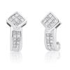 Image 1 : 14k White Gold 1.02CTW Diamond Earrings, (SI2-I1/H-I)