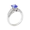 Image 4 : 2.13 ctw Sapphire and Diamond Ring - 18KT White Gold