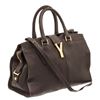 Image 2 : Yves Saint Laurent YSL Gray Sheepskin Leather Mini Cabas ChYc Bag