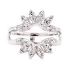 Image 2 : 0.70 ctw Diamond Ring Guard - 14KT White Gold