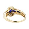 Image 3 : 1.20 ctw Sapphire and Diamond Ring - 14KT Yellow Gold