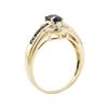 Image 4 : 1.20 ctw Sapphire and Diamond Ring - 14KT Yellow Gold