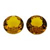 Image 1 : 10.43 ctw.Natural Round Cut Citrine Quartz Parcel of Two