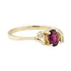 Image 1 : 0.30 ctw Ruby and Diamond Ring - 14KT Yellow Gold