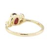 Image 3 : 0.30 ctw Ruby and Diamond Ring - 14KT Yellow Gold