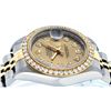 Image 7 : Rolex Ladies Quickset 2 Tone Champagne 1 ctw YG Diamond Datejust Wristwatch
