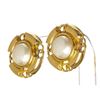 Image 3 : Chanel Gold Faux Pearl Clip On Earrings