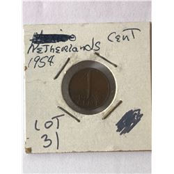 1954 Netherlands Cent