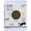Image 1 : 1939 Canada 1 Cent in Extra Fine Grade