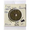 Image 1 : 1942 S Fiji Penny in Very Fine Grade
