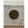 1956 HONG KONG 10 Cents Coin