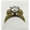 Image 2 : 14K GOLD CZ LARGE CNTR STONE IMPERIAL DESIGN LADIE