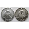 Image 1 : 2003 & 1988 AMERICAN SILVER EAGLES