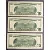 Image 2 : 3 CONSECUTIVE SERIAL # STAR NOTES