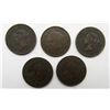 Image 1 : 5-CANADA LARGE CENTS: 1859, 1900, 1907,