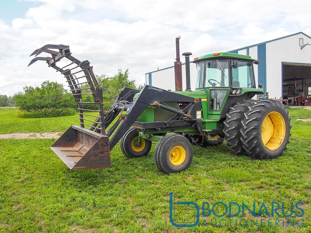 4440 Loader 1981 John Deere 4440 7891 hours showing, p.shift, triple hyds, w/Ezee ...