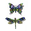 Image 1 : Patricia Govezensky- Original Painting on Cutout Steel (Set of 2) "Set of 2 Butterflies"