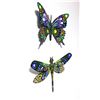 Image 2 : Patricia Govezensky- Original Painting on Cutout Steel (Set of 2) "Set of 2 Butterflies"