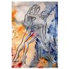 Image 1 : Mark Kostabi "Cosmic Euphoria" Hand Signed Original Artwork with COA.