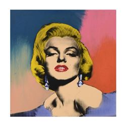 Steve Kaufman (1960-2010), "Marilyn With Earring" Hand Embellished Limited Edition Silkscreen on Can