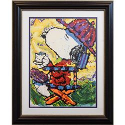Tom Everhart- Lithograph "Tea At the Bel Air Beagle Club - 3:00 P.M."