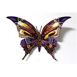 Patricia Govezensky- Original Painting on Cutout Steel "Butterfly CXXXVI"
