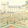 Image 2 : Rolf Rafflewski, "Chateau Villandry Gardens" Limited Edition Lithograph, Numbered and Hand Signed.