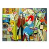 Image 1 : Isaac Maimon, "Cafe Society" Limited Edition Serigraph, Numbered and Hand Signed with Letter of Auth