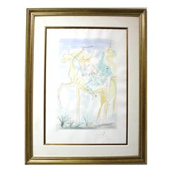 Salvador Dali- Original Engravings with color "Adam and Eve"