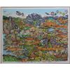 Image 2 : Charles Fazzino- 3D Construction Silkscreen Serigraph "O BEAUTIFUL FOR SPACIOUS SKIES…AMERICA…AMERIC