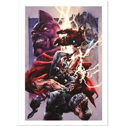  Iron Man/ Thor #2  Limited Edition Giclee on Canvas by Stephen Segovia and Marvel Comics. Numbered 