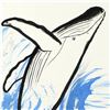 Image 2 : Wyland, "Humpback" Original Sumi Ink Painting, Hand Signed with Certificate of Authenticity.