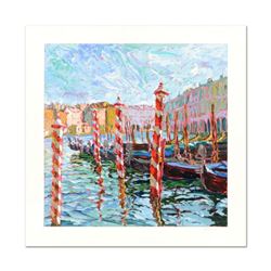 Marco Sassone,  Bricole Rose  Limited Edition Serigraph, Numbered and Hand Signed with Letter of Aut