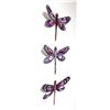 Image 2 : Patricia Govezensky- Original Painting on Cutout Steel (Set of 3) "Set of 3 Dragonfly"