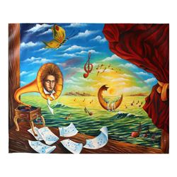 Eugene Poliarush- Original Oil on Canvas "Mysterious Classical Music"