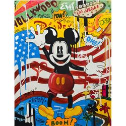 Nastya Rovenskaya- Mixed Media "Back in the U.S.A"