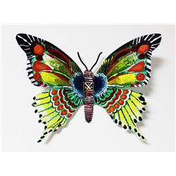Patricia Govezensky- Original Painting on Cutout Steel "Butterfly CXII"