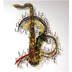 Patricia Govezensky- Original Painting on Cutout Steel "Orchestra"