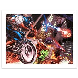  Avengers: X-Sanction #1  Limited Edition Giclee on Canvas by Ed McGuinness and Marvel Comics. Numbe