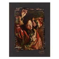 George Tsui,  Red Butterfly  Limited Edition Chiarograph, Numbered and Hand Signed with Letter of Au