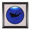 Image 1 : Wyland -"Shark" Framed Original Watercolor Painting, Hand Signed with Certificate of Authenticity.