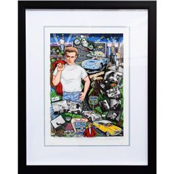 Charles Fazzino- 3D Construction Silkscreen Serigraph  Forever James Dean 