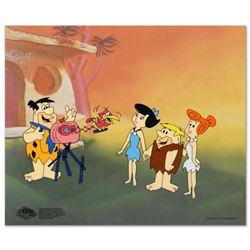 "Fred's Photo Op" Limited Edition Sericel from the Popular Animated Series The Flintstones with Cert