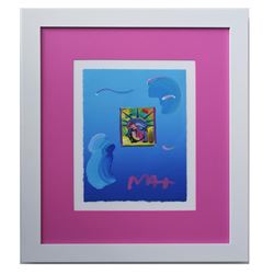 Peter Max- Original Mixed Media "Liberty Head"