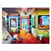Image 1 : Ferjo - "Birds Eye View Of Beauty" Original Acrylic Painting on Canvas (40" x 30"), Hand Signed with