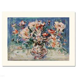  Vita's Bouquet  Limited Edition Serigraph by Edna Hibel (1917-2014), Numbered and Hand Signed with 