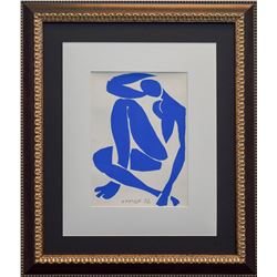 Henri Matisse- Lithograph "Verve - Nu bleu XI"