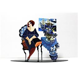 Patricia Govezensky- Original Painting on Cutout Steel "Violet"